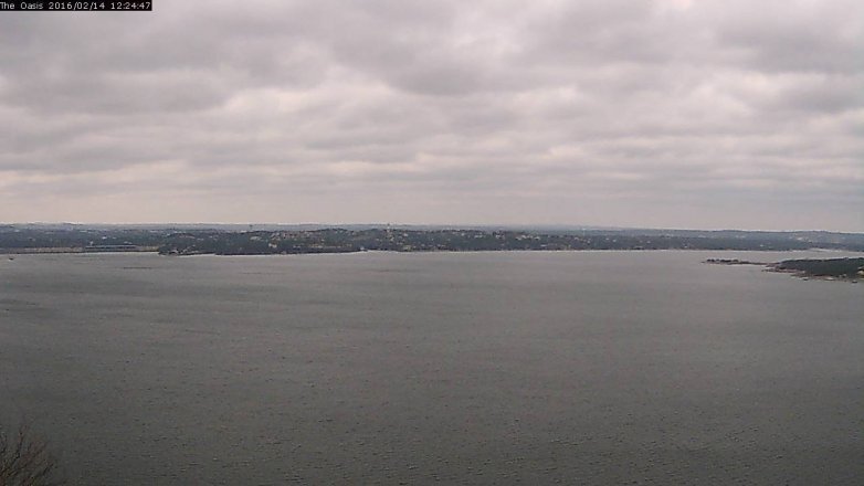 Lake Travis webcam, February 14, 2016 11:30 AM CT
