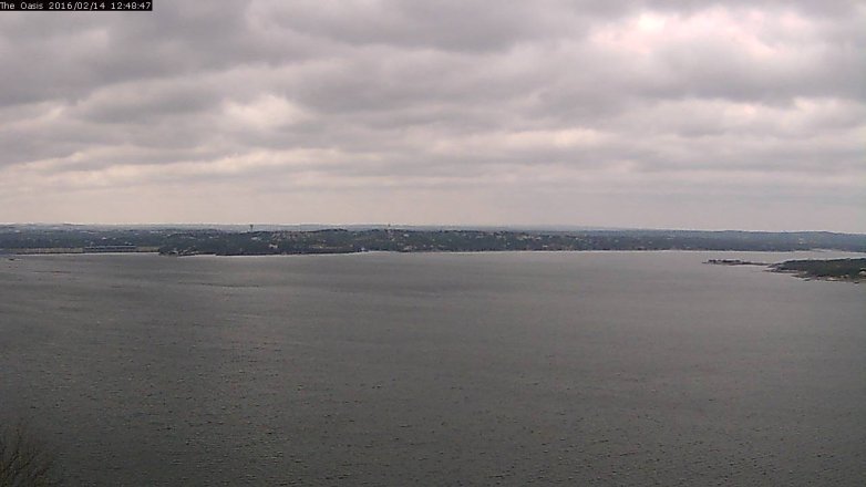 Lake Travis webcam, February 14, 2016 11:55 AM CT