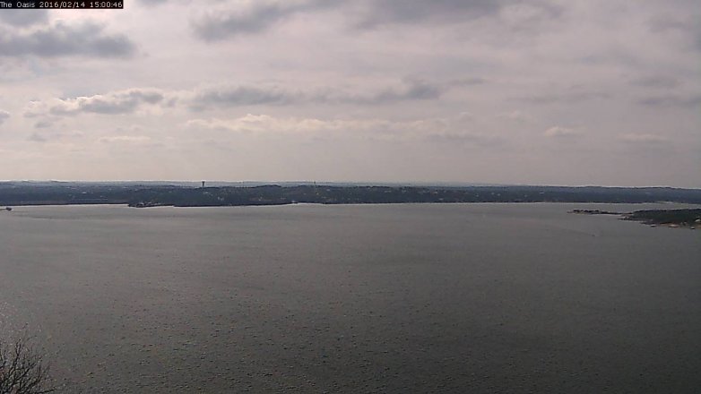 Lake Travis webcam, February 14, 2016 2:10 PM CT