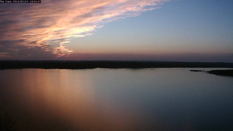 Lake Travis webcam, February 14, 2016 5:30 PM CT