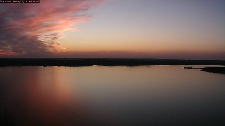 Lake Travis webcam, February 14, 2016 5:35 PM CT