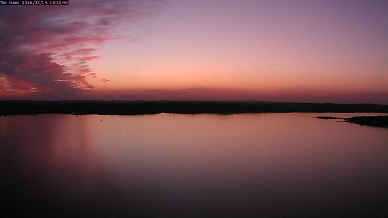 Lake Travis webcam, February 14, 2016 5:40 PM CT