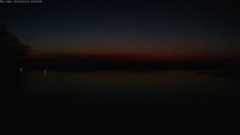 Lake Travis webcam, February 14, 2016 6:00 PM CT