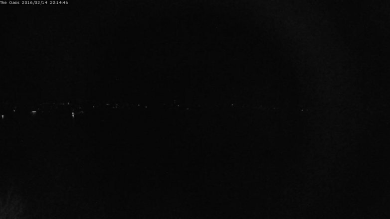 Lake Travis webcam, February 14, 2016 9:20 PM CT
