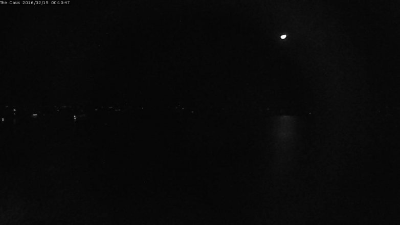 Lake Travis webcam, February 14, 2016 11:15 PM CT