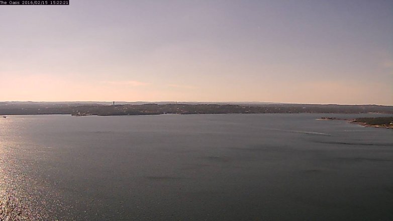 Lake Travis webcam, February 15, 2016 2:30 PM CT