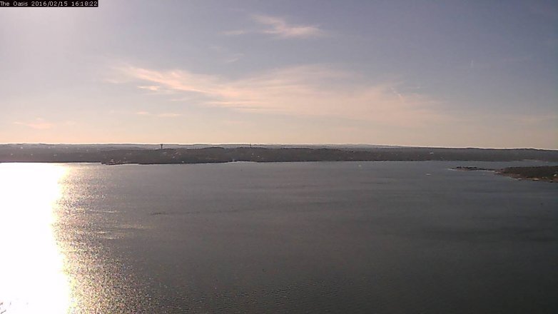 Lake Travis webcam, February 15, 2016 3:25 PM CT