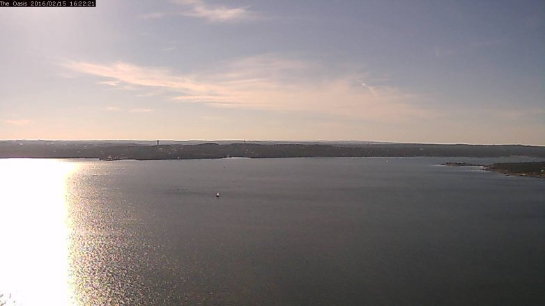 Lake Travis webcam, February 15, 2016 3:30 PM CT