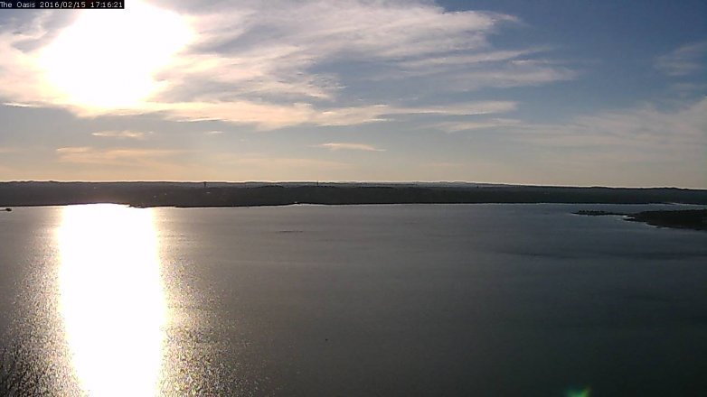 Lake Travis webcam, February 15, 2016 4:25 PM CT