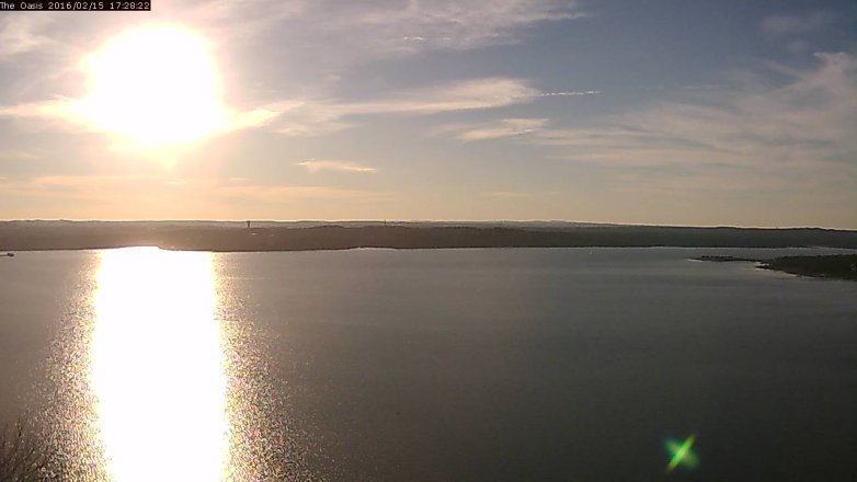 Lake Travis webcam, February 15, 2016 4:35 PM CT