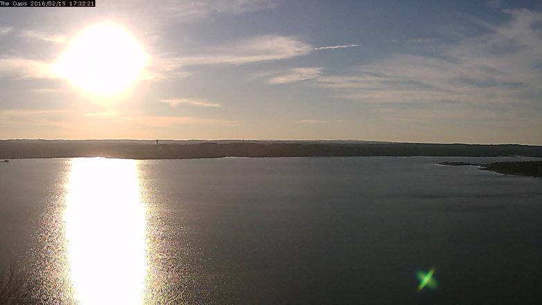 Lake Travis webcam, February 15, 2016 4:40 PM CT