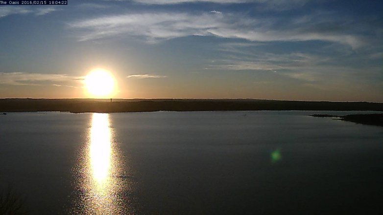Lake Travis webcam, February 15, 2016 5:10 PM CT