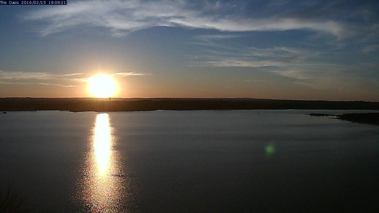 Lake Travis webcam, February 15, 2016 5:15 PM CT