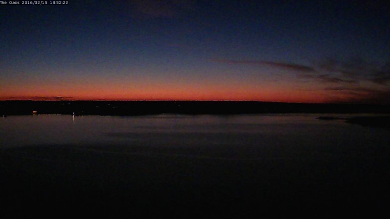 Lake Travis webcam, February 15, 2016 6:00 PM CT