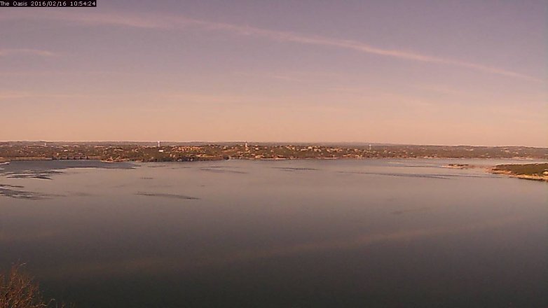 Lake Travis webcam, February 16, 2016 10:00 AM CT