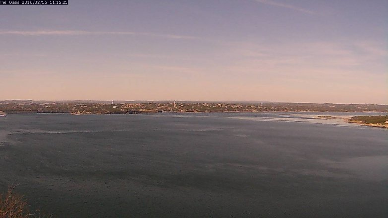 Lake Travis webcam, February 16, 2016 10:20 AM CT