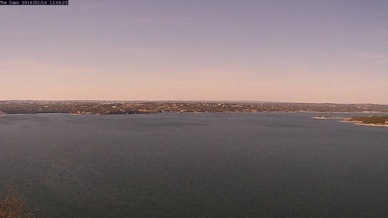 Lake Travis webcam, February 16, 2016 11:15 AM CT