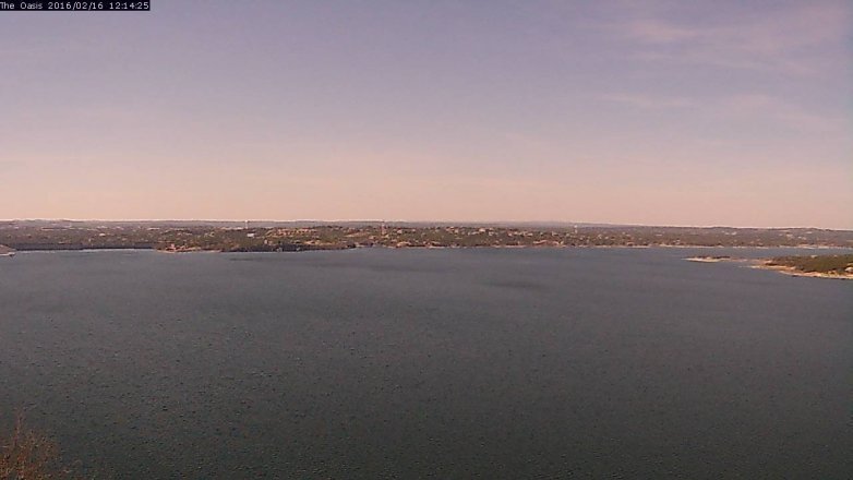 Lake Travis webcam, February 16, 2016 11:20 AM CT