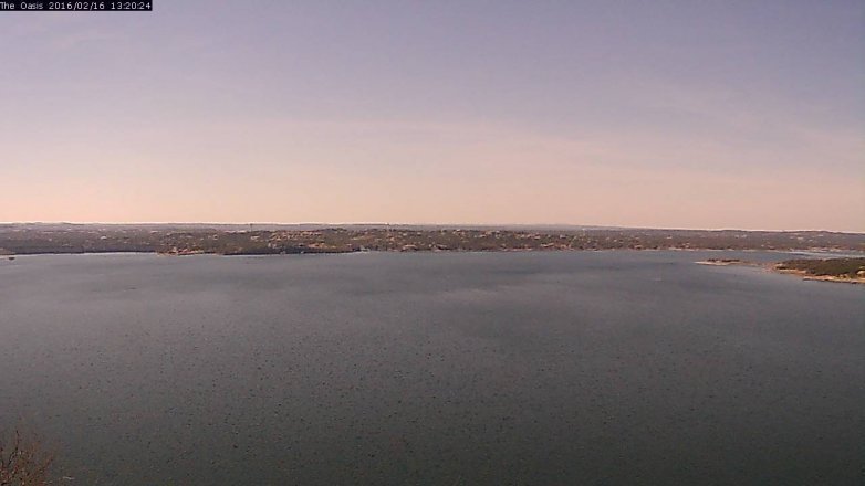 Lake Travis webcam, February 16, 2016 12:25 PM CT
