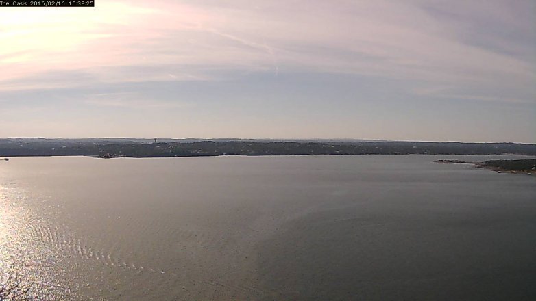 Lake Travis webcam, February 16, 2016 2:45 PM CT