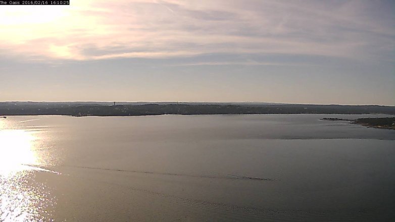 Lake Travis webcam, February 16, 2016 3:15 PM CT