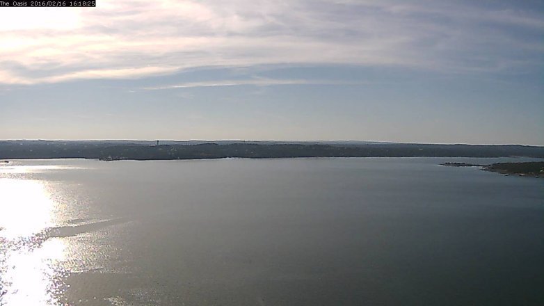 Lake Travis webcam, February 16, 2016 3:25 PM CT