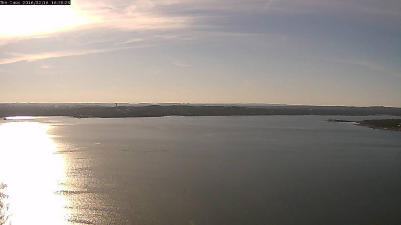 Lake Travis webcam, February 16, 2016 3:45 PM CT