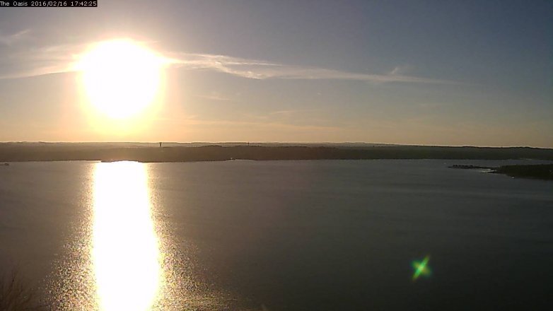 Lake Travis webcam, February 16, 2016 4:50 PM CT