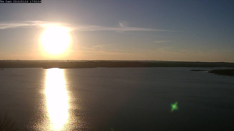 Lake Travis webcam, February 16, 2016 4:55 PM CT
