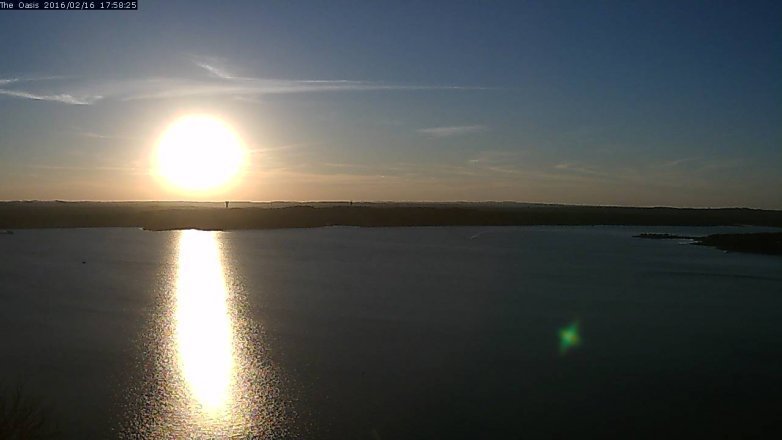 Lake Travis webcam, February 16, 2016 5:05 PM CT