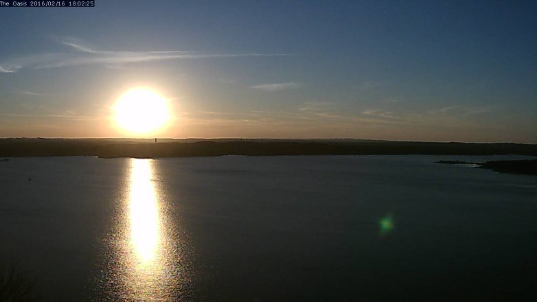 Lake Travis webcam, February 16, 2016 5:10 PM CT