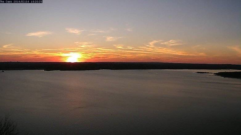 Lake Travis webcam, February 16, 2016 5:25 PM CT