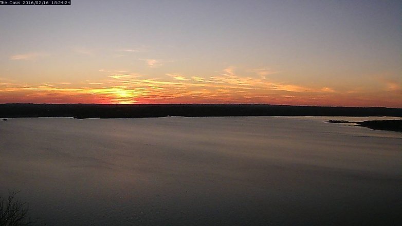 Lake Travis webcam, February 16, 2016 5:30 PM CT