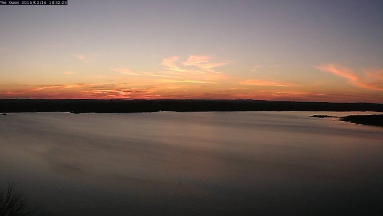 Lake Travis webcam, February 16, 2016 5:40 PM CT