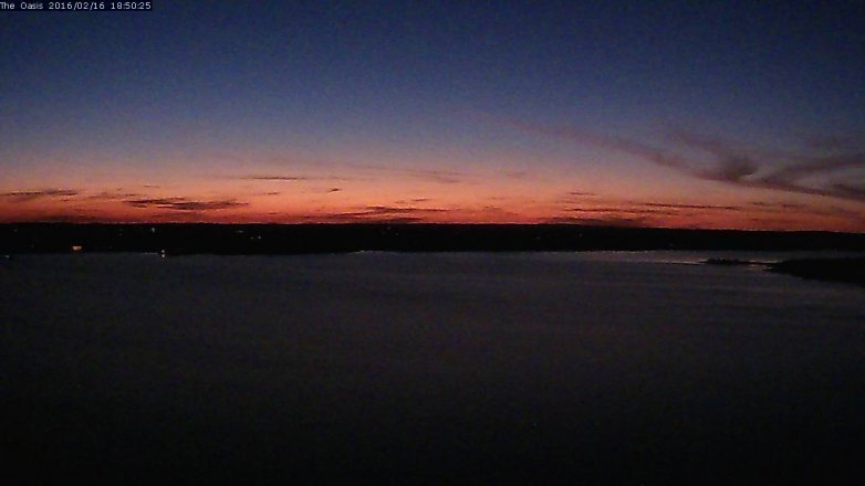 Lake Travis webcam, February 16, 2016 5:55 PM CT
