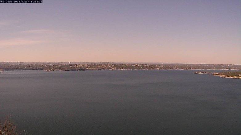 Lake Travis webcam, February 17, 2016 11:00 AM CT