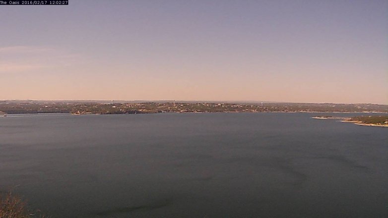 Lake Travis webcam, February 17, 2016 11:10 AM CT