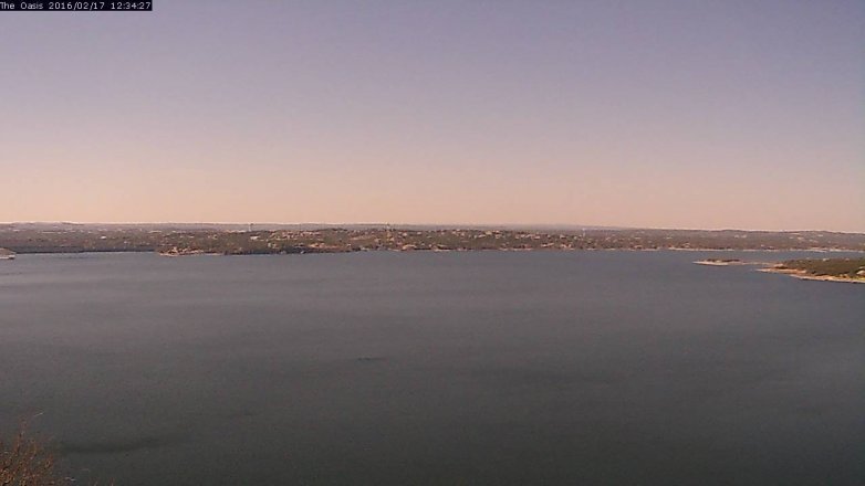 Lake Travis webcam, February 17, 2016 11:40 AM CT