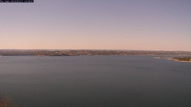 Lake Travis webcam, February 17, 2016 11:45 AM CT