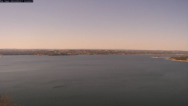 Lake Travis webcam, February 17, 2016 11:50 AM CT