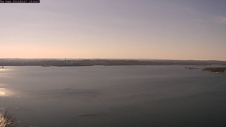 Lake Travis webcam, February 17, 2016 2:40 PM CT