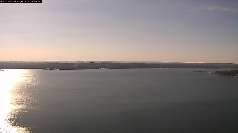 Lake Travis webcam, February 17, 2016 3:15 PM CT