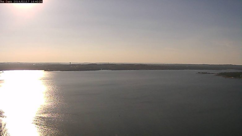 Lake Travis webcam, February 17, 2016 3:45 PM CT
