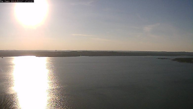 Lake Travis webcam, February 17, 2016 4:20 PM CT