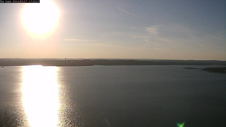 Lake Travis webcam, February 17, 2016 4:25 PM CT
