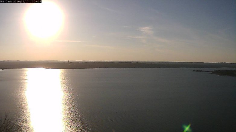 Lake Travis webcam, February 17, 2016 4:30 PM CT