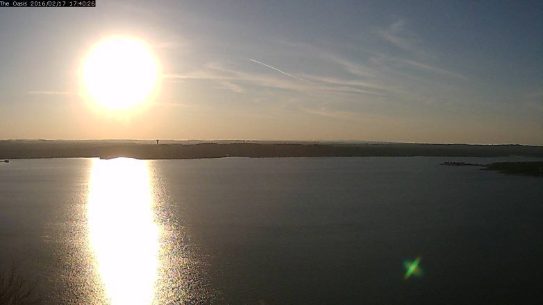Lake Travis webcam, February 17, 2016 4:45 PM CT