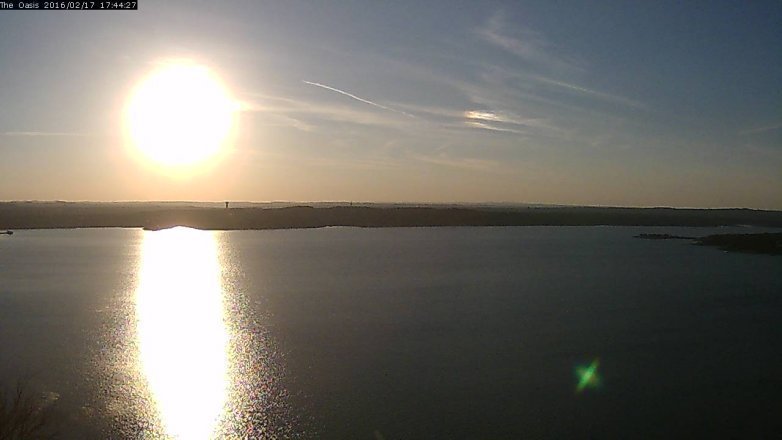 Lake Travis webcam, February 17, 2016 4:50 PM CT