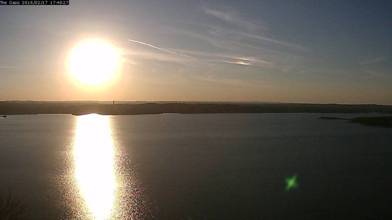 Lake Travis webcam, February 17, 2016 4:55 PM CT