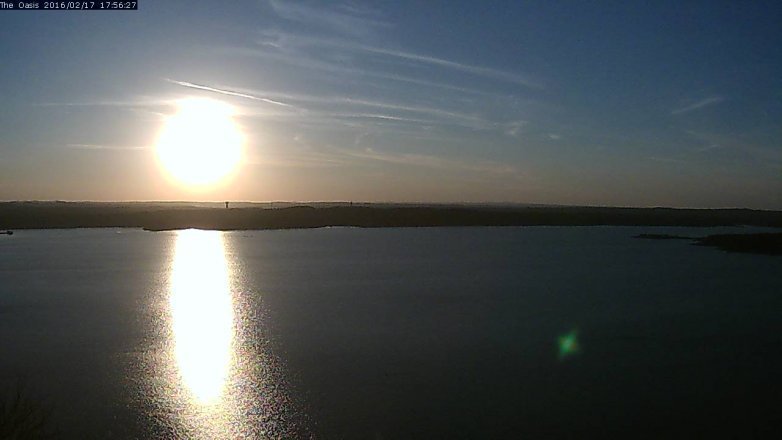 Lake Travis webcam, February 17, 2016 5:00 PM CT